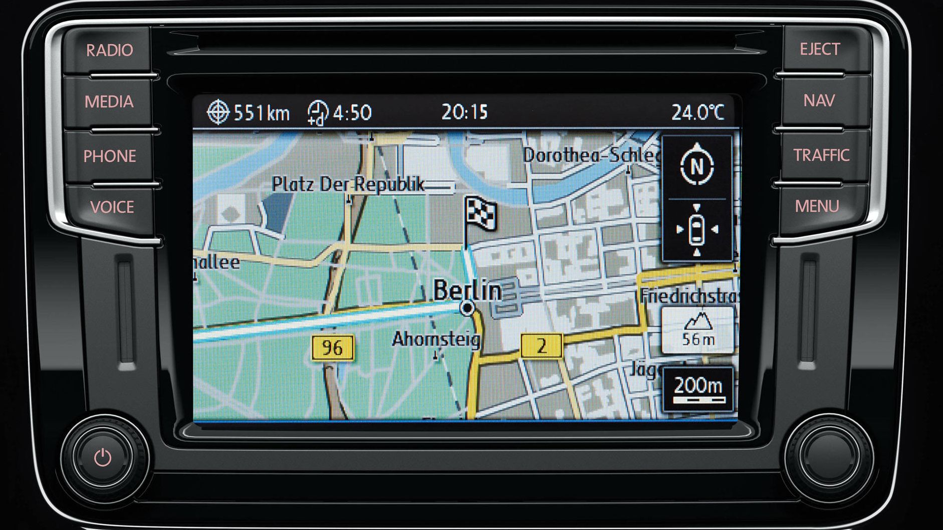 VW Beetle Cabrio Cockpit mit Navigationssystem