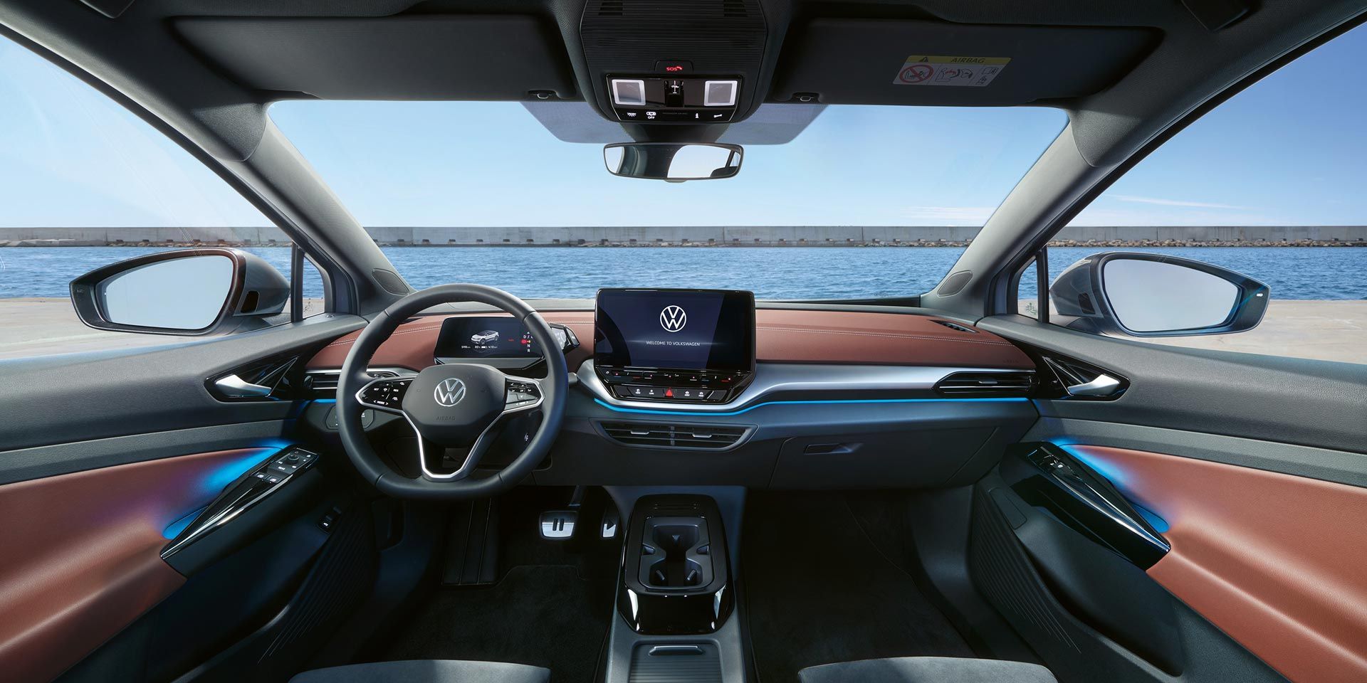 Interieur und Ambientebeleuchtung des VW ID.5