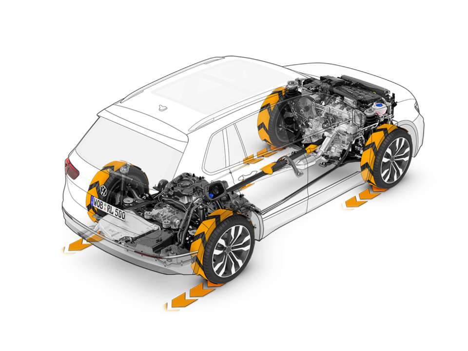 VW Tiguan Allspace Vorgängermodell Allradsystem "4MOTION"