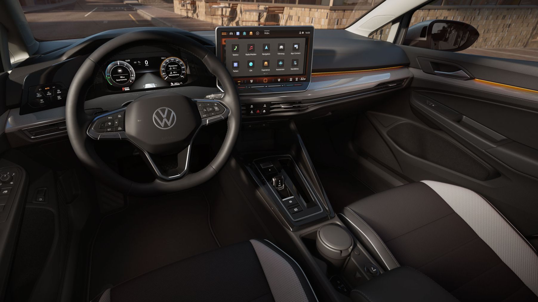 Interieur eines VW Golf in der Ausstattungslinie Style