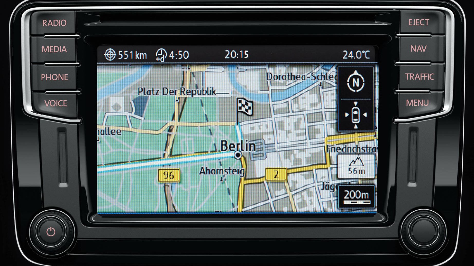 VW Beetle Cabrio Cockpit mit Navigationssystem