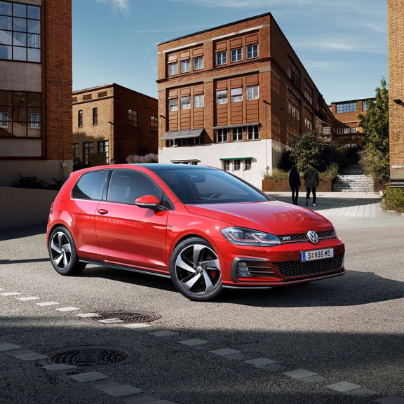 vw volkswagen golf gti Vorgängermodell rot seitenansicht