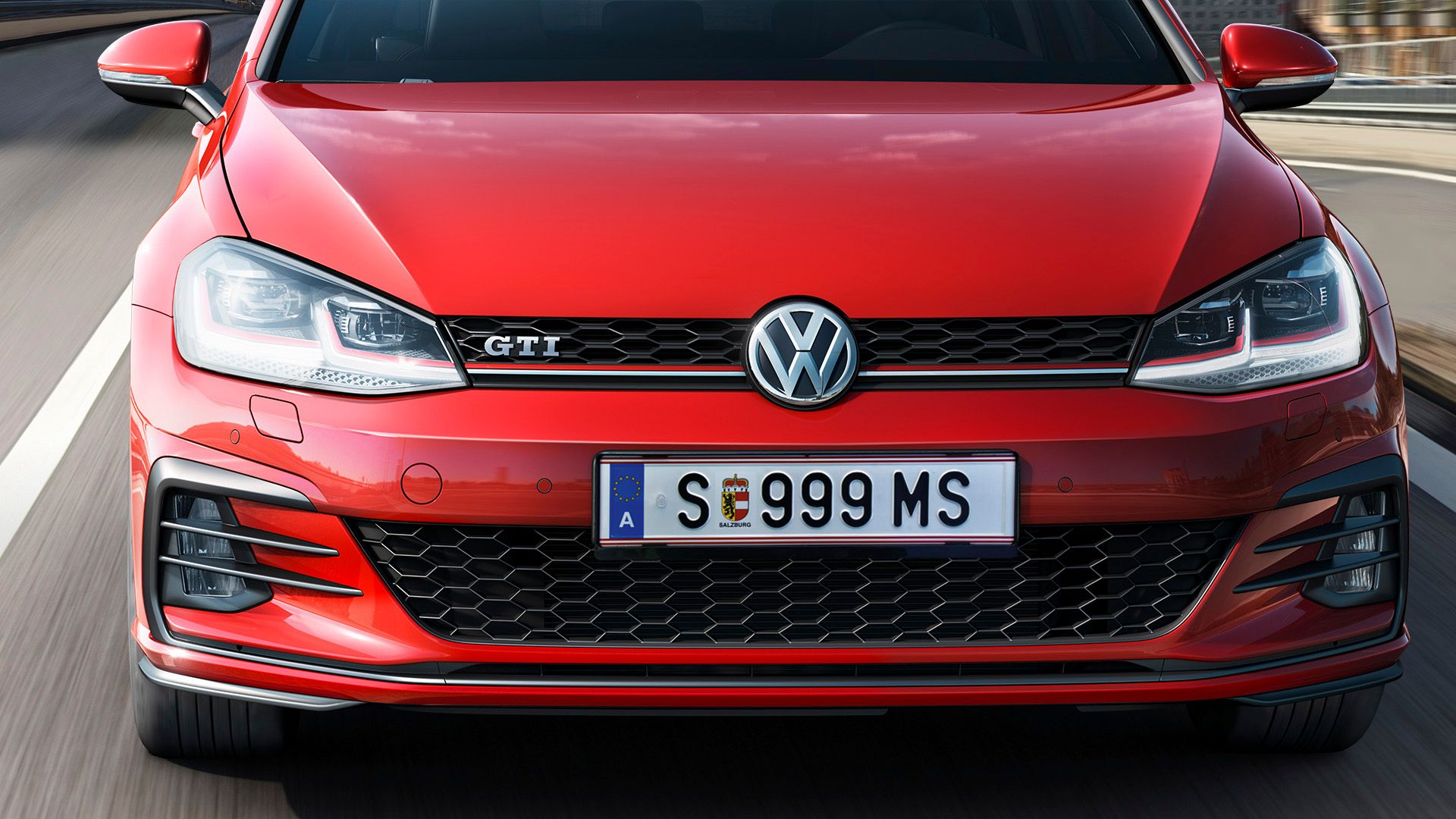 vw volkswagen golf gti Vorgängermodell rot frontansicht