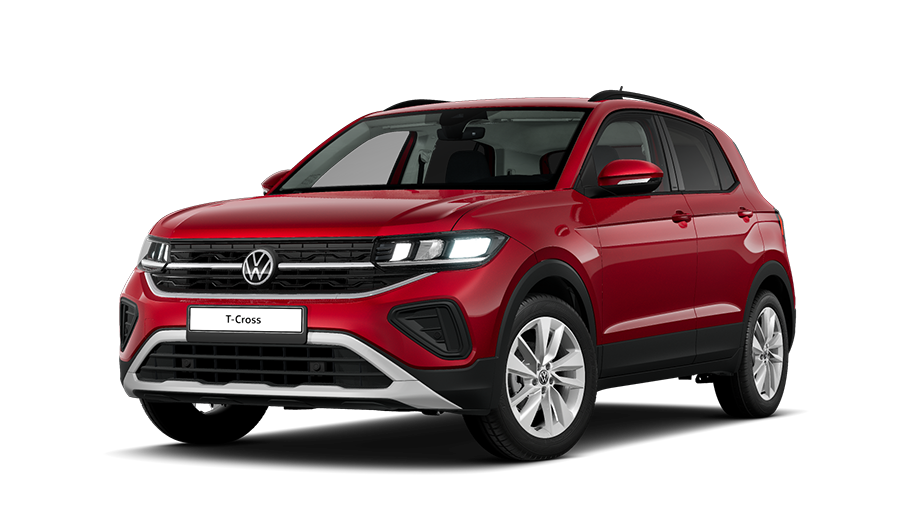 Schräge Frontansicht des VW T-Cross