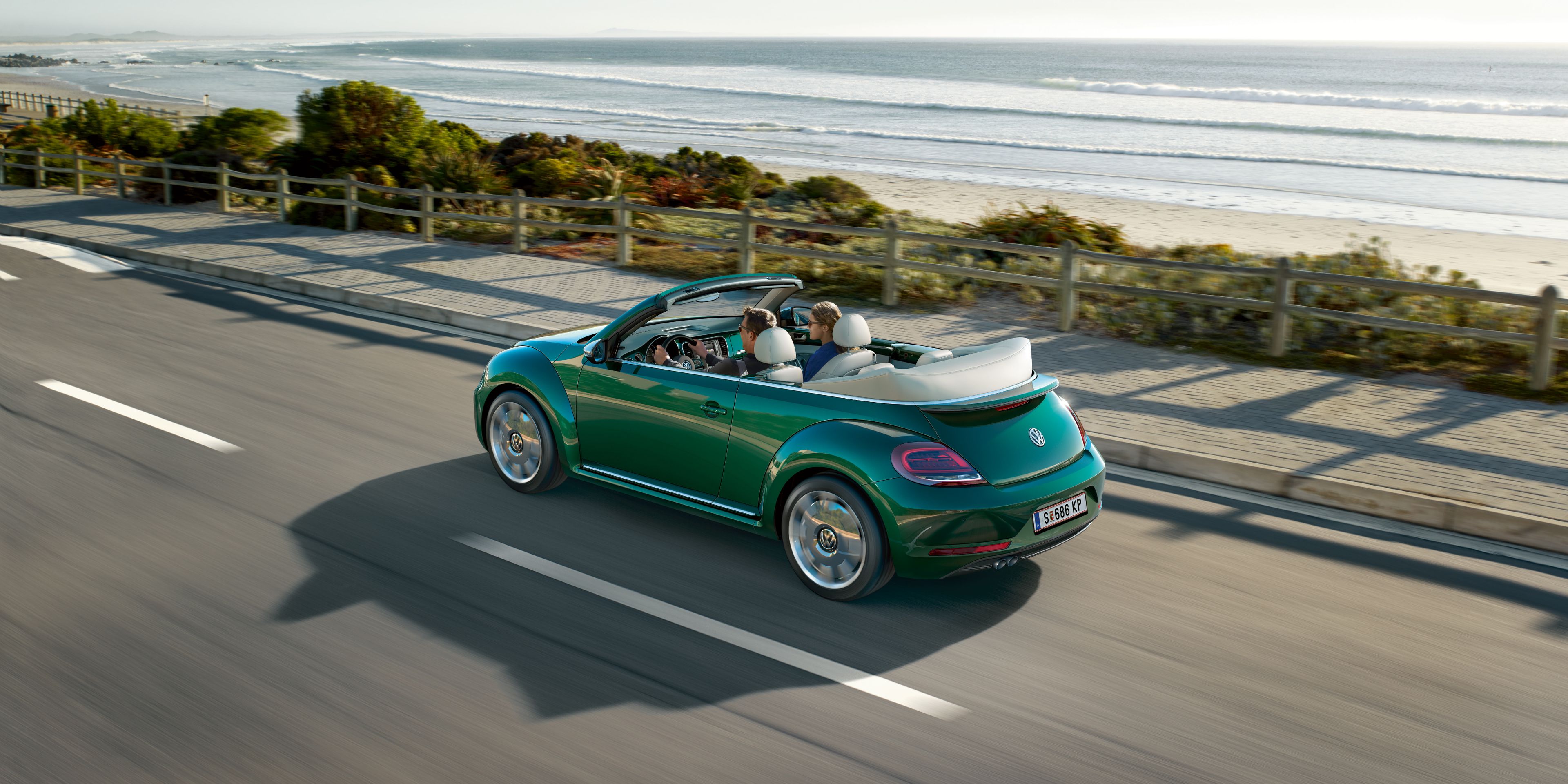 vw volkswagen beetle cabriolet meer strand