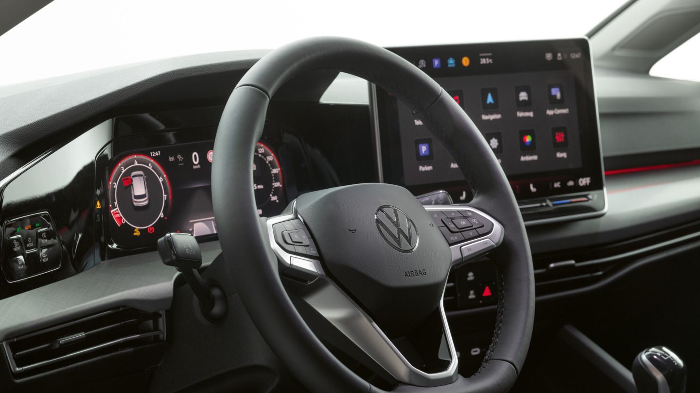 Das Multifunktionslenkrad im VW Golf Rabbit