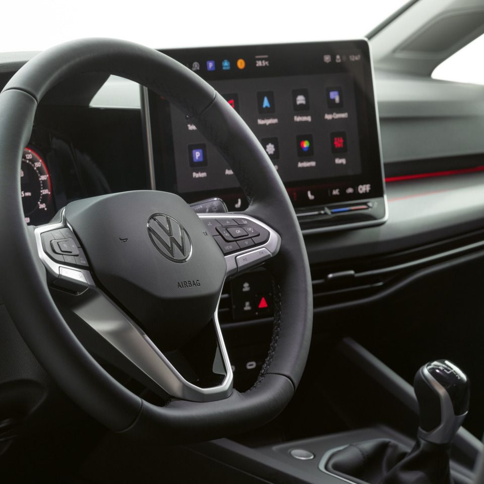 Das Multifunktionslenkrad im VW Golf Rabbit